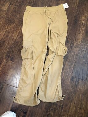 Lululemon Dance Studio  Cargo Jogger Pants in Khaki - Drawstring Waist
